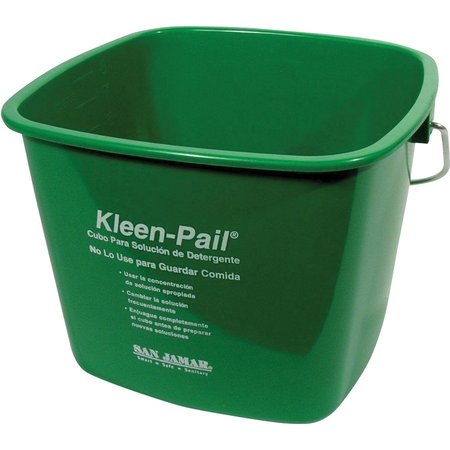 SAN JAMAR Kleen-Pail, 7.4" H, Green SJMKP196GN